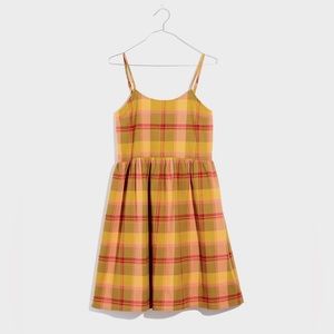 Madewell Babydoll Cami Dress in Autumn Plaid Size S